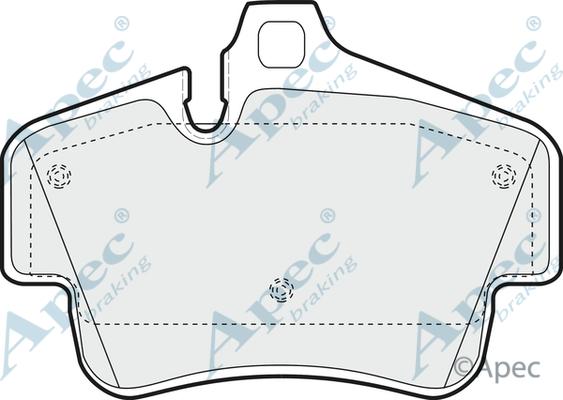 APEC PAD1628 - Kit de plaquettes de frein, frein à disque cwaw.fr