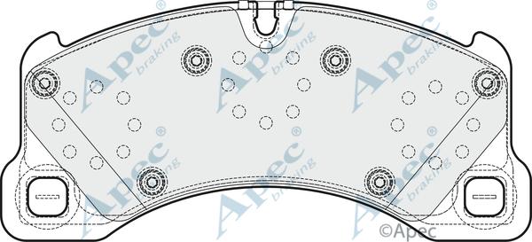 APEC PAD1670B - Kit de plaquettes de frein, frein à disque cwaw.fr