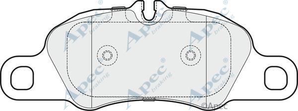 APEC PAD1677 - Kit de plaquettes de frein, frein à disque cwaw.fr