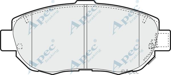 APEC PAD1096 - Kit de plaquettes de frein, frein à disque cwaw.fr