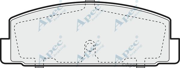 APEC PAD1090 - Kit de plaquettes de frein, frein à disque cwaw.fr