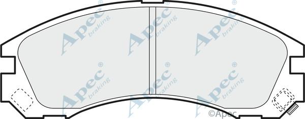 APEC PAD1091 - Kit de plaquettes de frein, frein à disque cwaw.fr