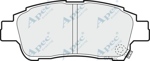 APEC PAD1092 - Kit de plaquettes de frein, frein à disque cwaw.fr