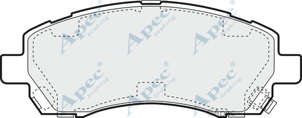 APEC PAD1097 - Kit de plaquettes de frein, frein à disque cwaw.fr