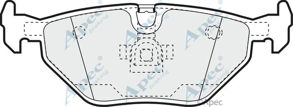 APEC PAD1045 - Kit de plaquettes de frein, frein à disque cwaw.fr