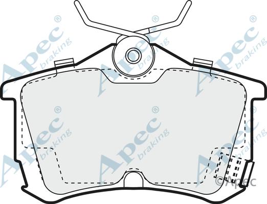 APEC PAD1046 - Kit de plaquettes de frein, frein à disque cwaw.fr