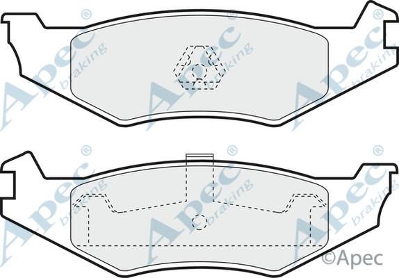 APEC PAD1048 - Kit de plaquettes de frein, frein à disque cwaw.fr