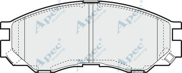 APEC PAD1059 - Kit de plaquettes de frein, frein à disque cwaw.fr