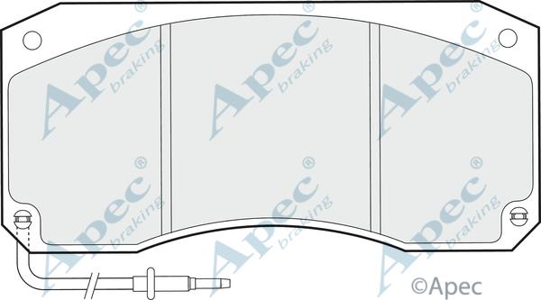 APEC PAD1055 - Kit de plaquettes de frein, frein à disque cwaw.fr