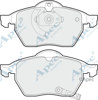 APEC PAD1064 - Kit de plaquettes de frein, frein à disque cwaw.fr