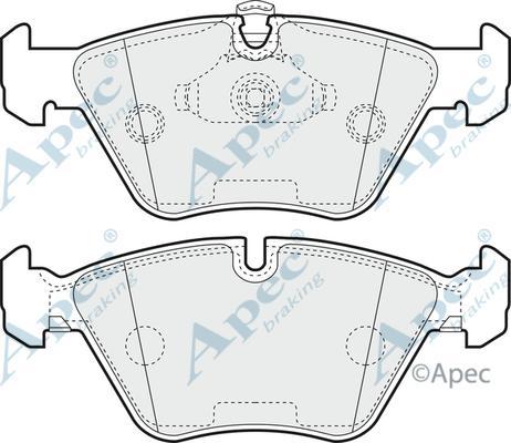 APEC PAD1065 - Kit de plaquettes de frein, frein à disque cwaw.fr