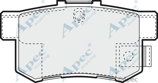 APEC PAD1066 - Kit de plaquettes de frein, frein à disque cwaw.fr