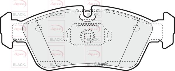 APEC PAD1061B - Kit de plaquettes de frein, frein à disque cwaw.fr