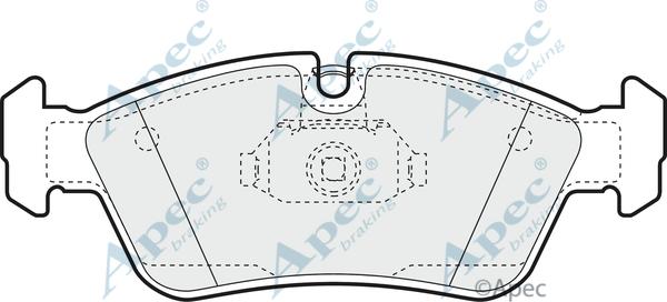 APEC PAD1061 - Kit de plaquettes de frein, frein à disque cwaw.fr