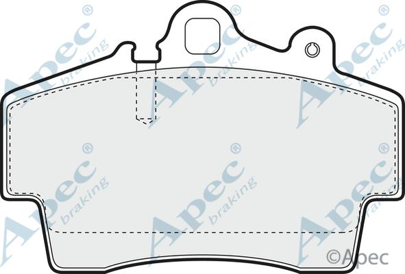 APEC PAD1068 - Kit de plaquettes de frein, frein à disque cwaw.fr