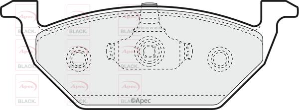 APEC PAD1062B - Kit de plaquettes de frein, frein à disque cwaw.fr