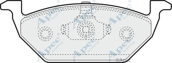 APEC PAD1062 - Kit de plaquettes de frein, frein à disque cwaw.fr