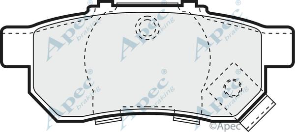 APEC PAD1009 - Kit de plaquettes de frein, frein à disque cwaw.fr