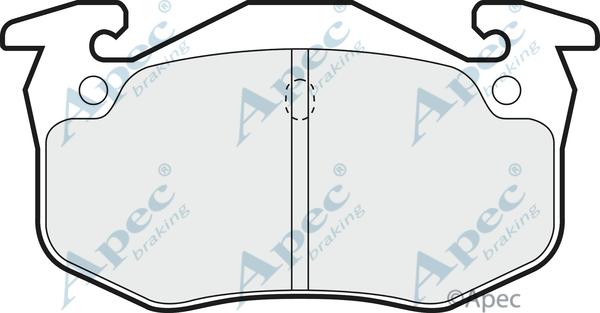 APEC PAD1005 - Kit de plaquettes de frein, frein à disque cwaw.fr