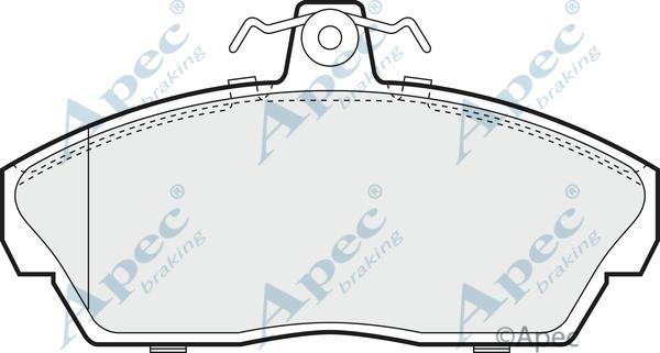 APEC PAD1019 - Kit de plaquettes de frein, frein à disque cwaw.fr