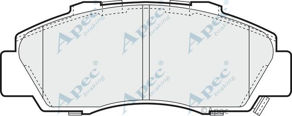 APEC PAD1014 - Kit de plaquettes de frein, frein à disque cwaw.fr