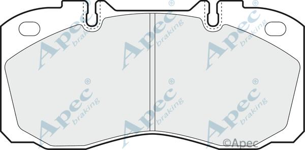 APEC PAD1015 - Kit de plaquettes de frein, frein à disque cwaw.fr