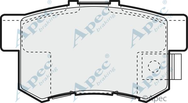 APEC PAD1010 - Kit de plaquettes de frein, frein à disque cwaw.fr