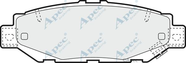 APEC PAD1018 - Kit de plaquettes de frein, frein à disque cwaw.fr