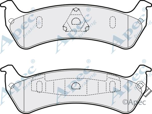 APEC PAD1013 - Kit de plaquettes de frein, frein à disque cwaw.fr