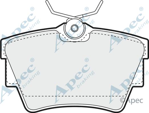 APEC PAD1089 - Kit de plaquettes de frein, frein à disque cwaw.fr