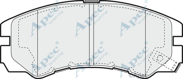 APEC PAD1085 - Kit de plaquettes de frein, frein à disque cwaw.fr