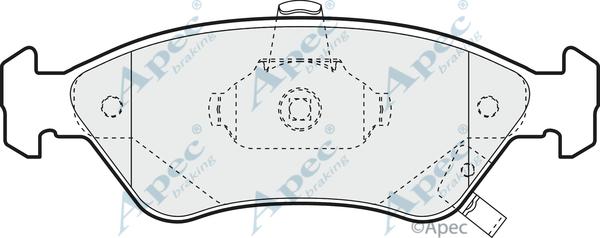 APEC PAD1083 - Kit de plaquettes de frein, frein à disque cwaw.fr