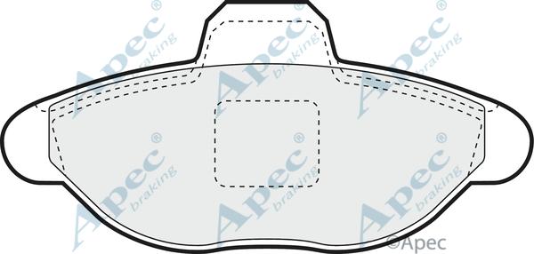 APEC PAD1035 - Kit de plaquettes de frein, frein à disque cwaw.fr