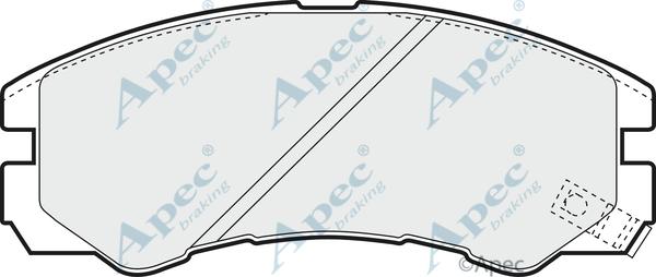 APEC PAD1036 - Kit de plaquettes de frein, frein à disque cwaw.fr