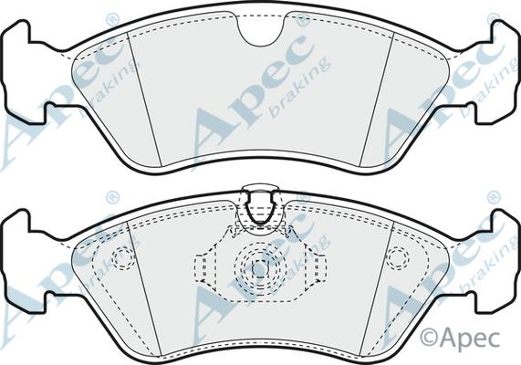 APEC PAD1031 - Kit de plaquettes de frein, frein à disque cwaw.fr