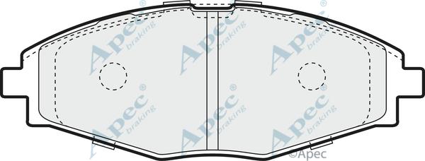 APEC PAD1038 - Kit de plaquettes de frein, frein à disque cwaw.fr