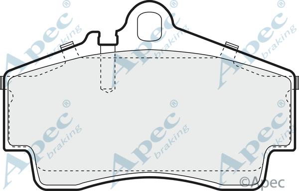 APEC PAD1029 - Kit de plaquettes de frein, frein à disque cwaw.fr