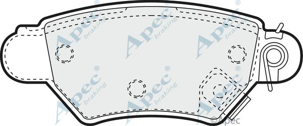 APEC PAD1024 - Kit de plaquettes de frein, frein à disque cwaw.fr