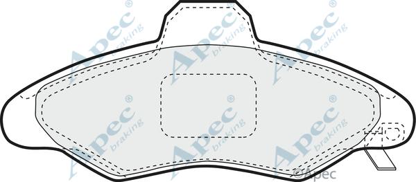 APEC PAD1021 - Kit de plaquettes de frein, frein à disque cwaw.fr