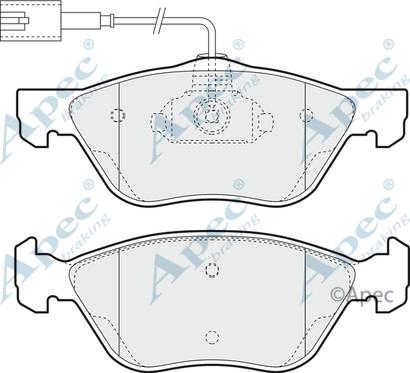 APEC PAD1079 - Kit de plaquettes de frein, frein à disque cwaw.fr