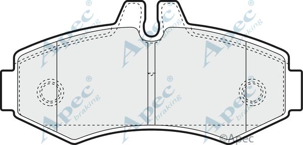 APEC PAD1074 - Kit de plaquettes de frein, frein à disque cwaw.fr