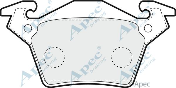 APEC PAD1077 - Kit de plaquettes de frein, frein à disque cwaw.fr