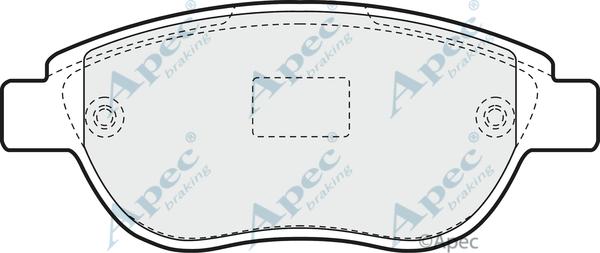 APEC PAD1194 - Kit de plaquettes de frein, frein à disque cwaw.fr