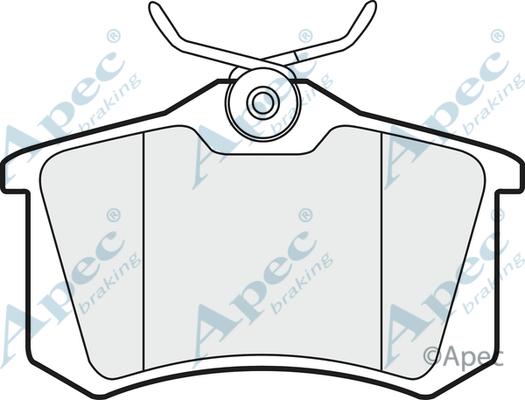 APEC PAD1190 - Kit de plaquettes de frein, frein à disque cwaw.fr