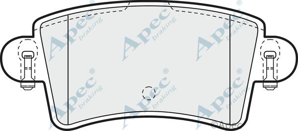 APEC PAD1197 - Kit de plaquettes de frein, frein à disque cwaw.fr