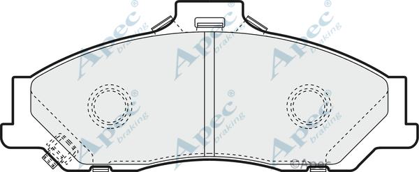 APEC PAD1149 - Kit de plaquettes de frein, frein à disque cwaw.fr