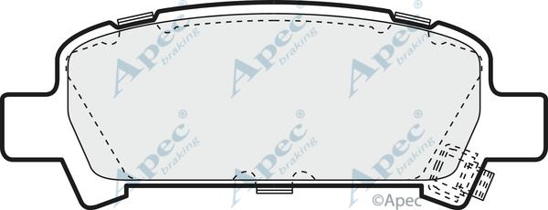 APEC PAD1143 - Kit de plaquettes de frein, frein à disque cwaw.fr