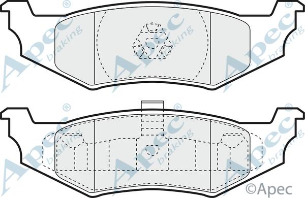 APEC PAD1169 - Kit de plaquettes de frein, frein à disque cwaw.fr