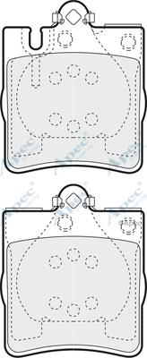 APEC PAD1164 - Kit de plaquettes de frein, frein à disque cwaw.fr