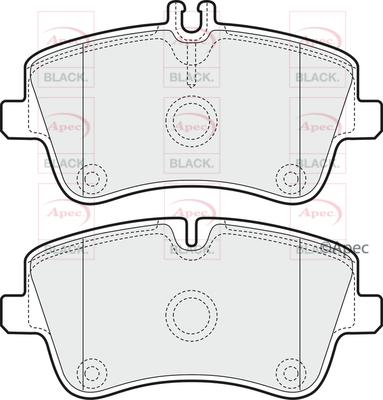 APEC PAD1166B - Kit de plaquettes de frein, frein à disque cwaw.fr